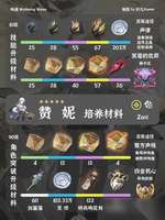 鸣潮赞妮角色突破所需材料详解