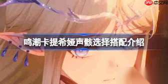 鸣潮卡提希娅最强声骸搭配与养成攻略