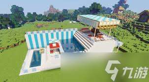 我的世界移动版露天泳池建造教程