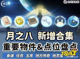 原神月之八版本新增物品与重要点位盘点