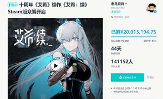 国产《艾希：续》众筹破2000万，发货延期压力大