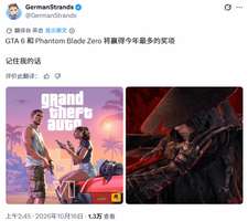 海外玩家预测：GTA6与《影之刃零》包揽大奖