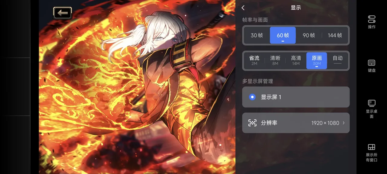 网易UU远程玩《边狱公司》 选择帧率与画面