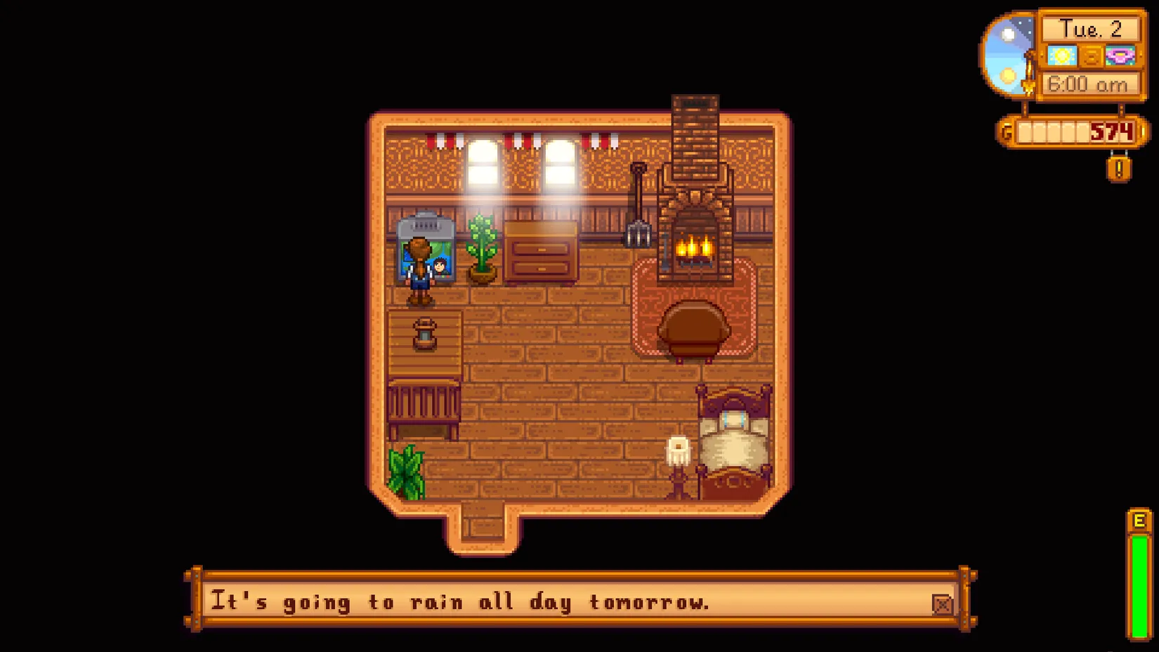 Stardew Valley 1.7 announcement pixel art message