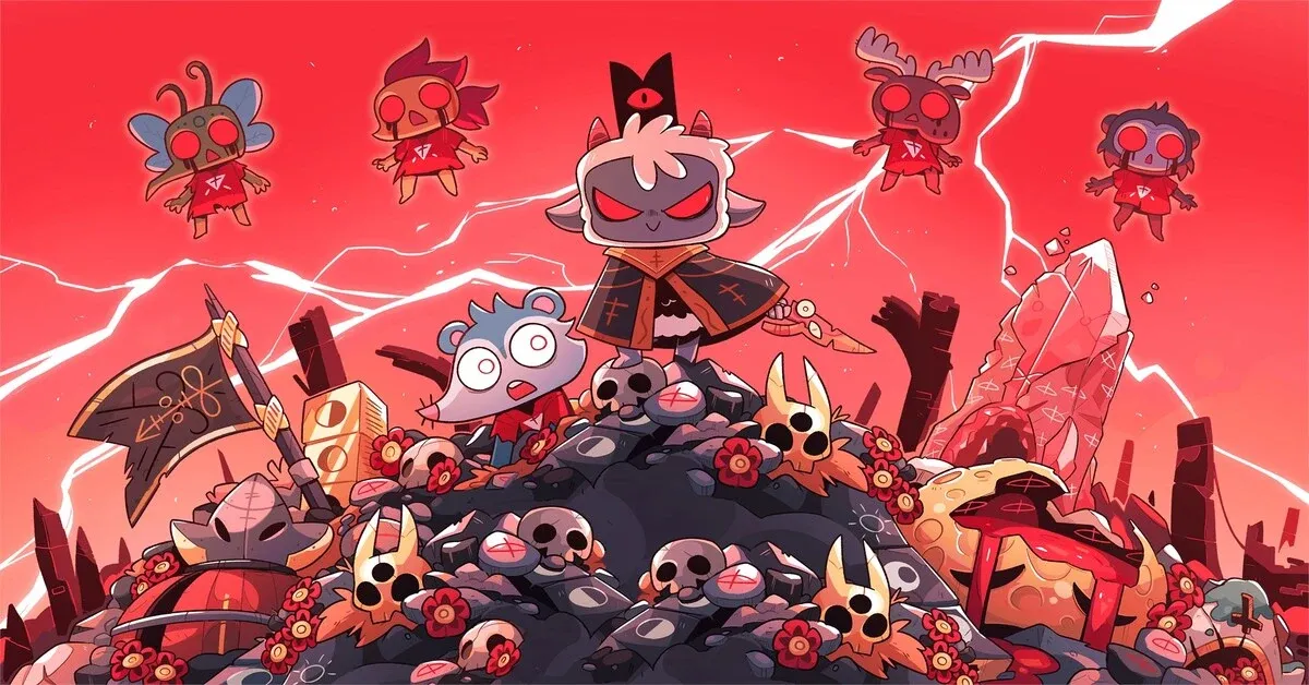 Cult of the Lamb gameplay showing the lamb character