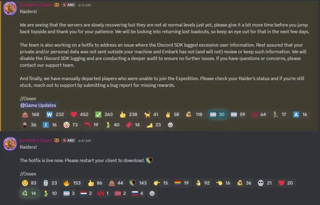Community reaction to the Discord privacy breach