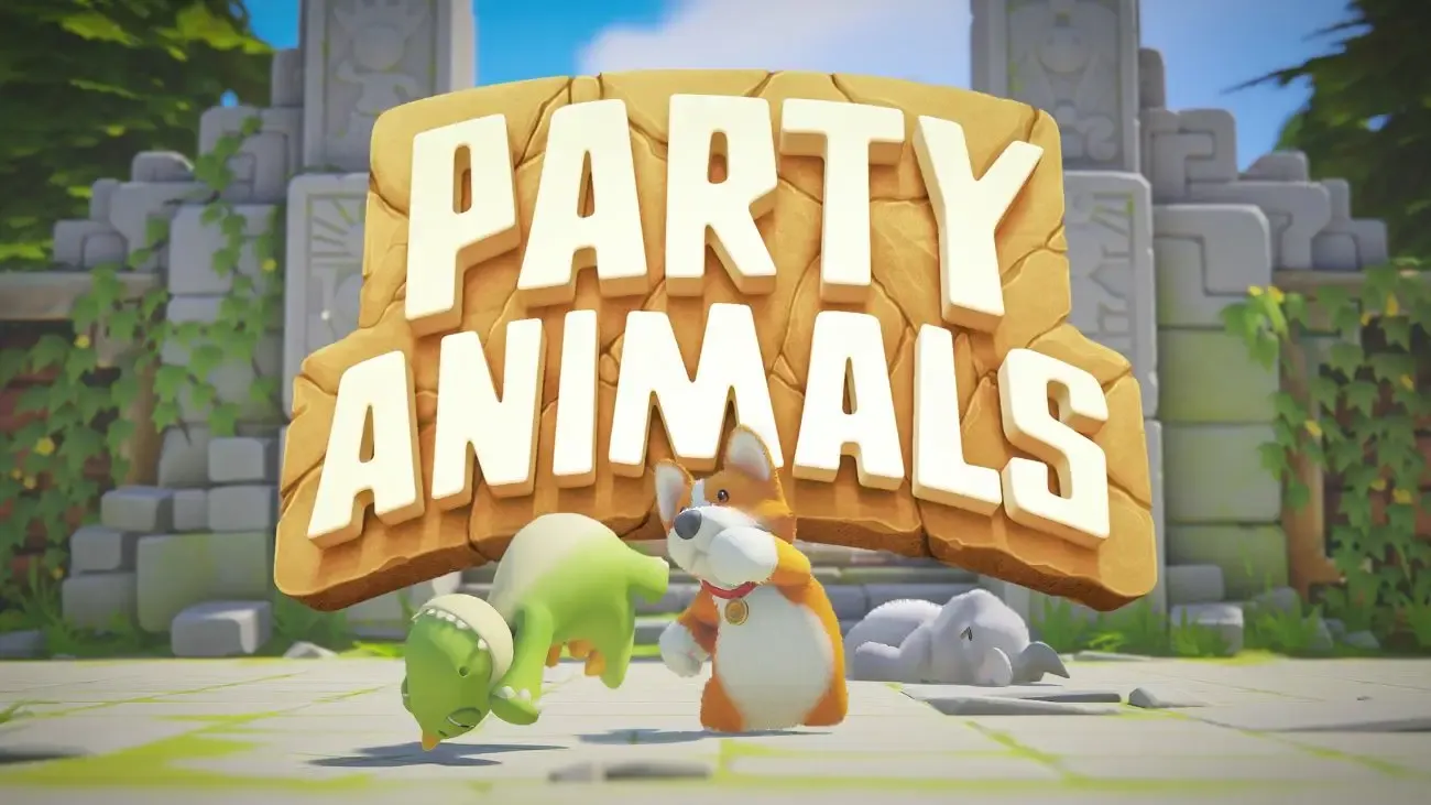 Party Animals gameplay featuring various animal characters in action