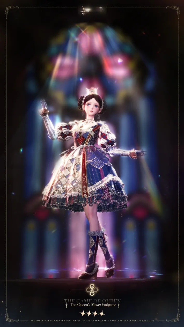 The Queen's Move evolved outfit