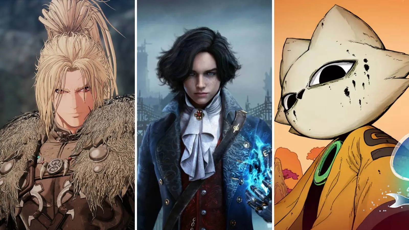 A collage of Soulslike games with difficulty options, a gamer relaxing with a controller