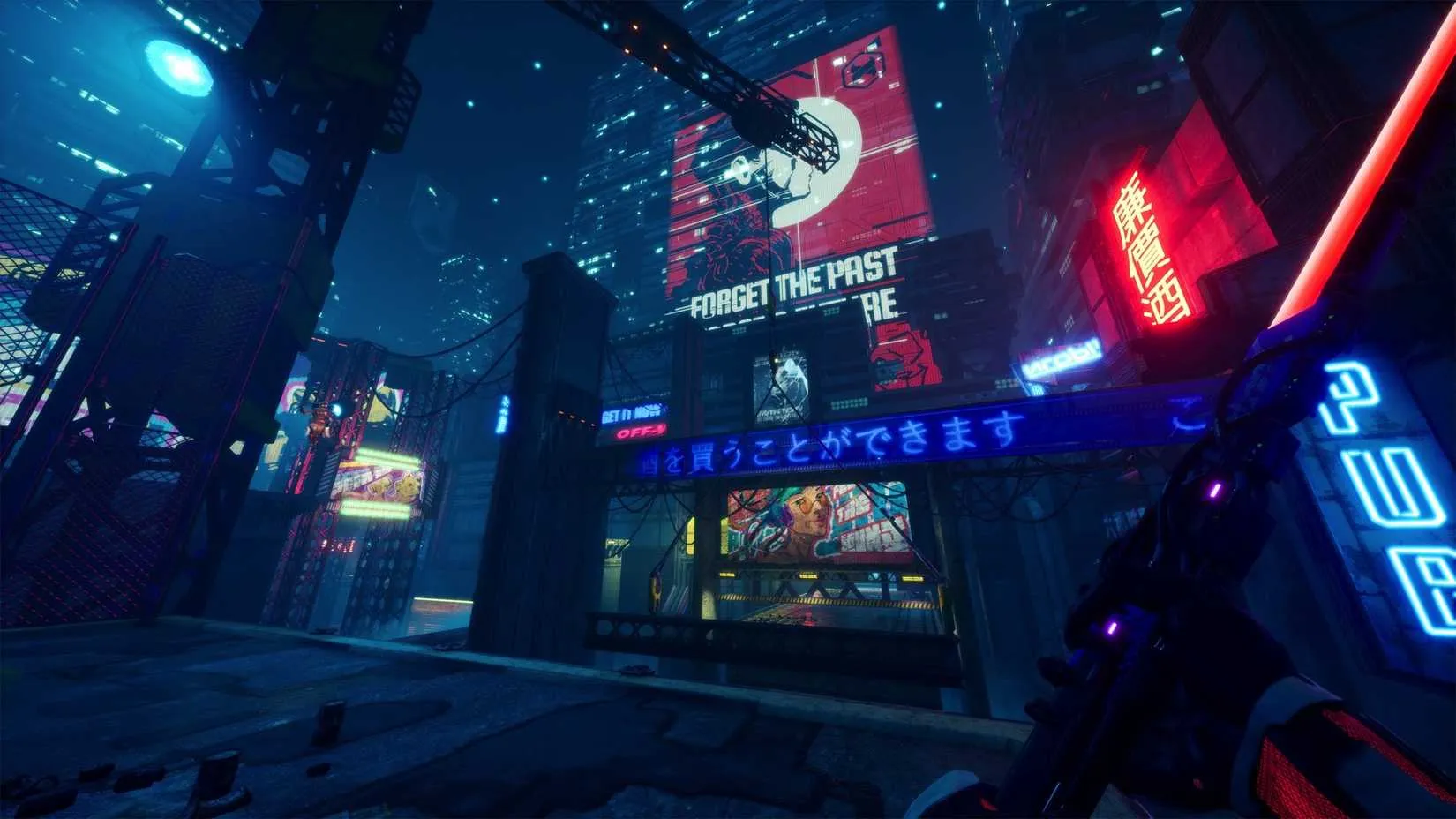 A cyberpunk ninja slicing through enemies in Ghostrunner