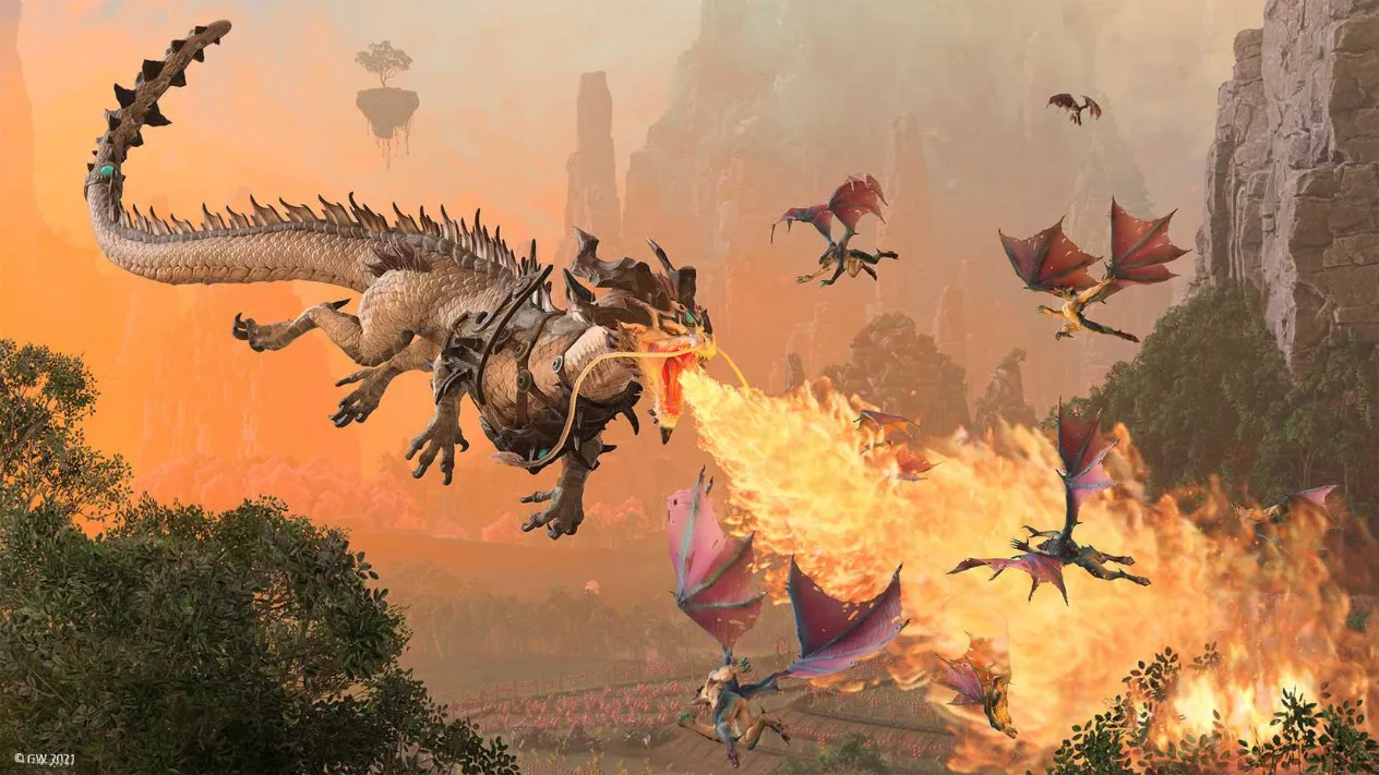Total War Warhammer 3 massive battle