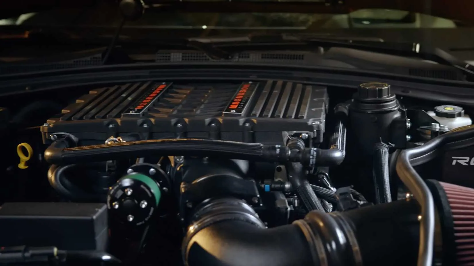 2026 Chevelle 70/SS supercharged V8 engine bay
