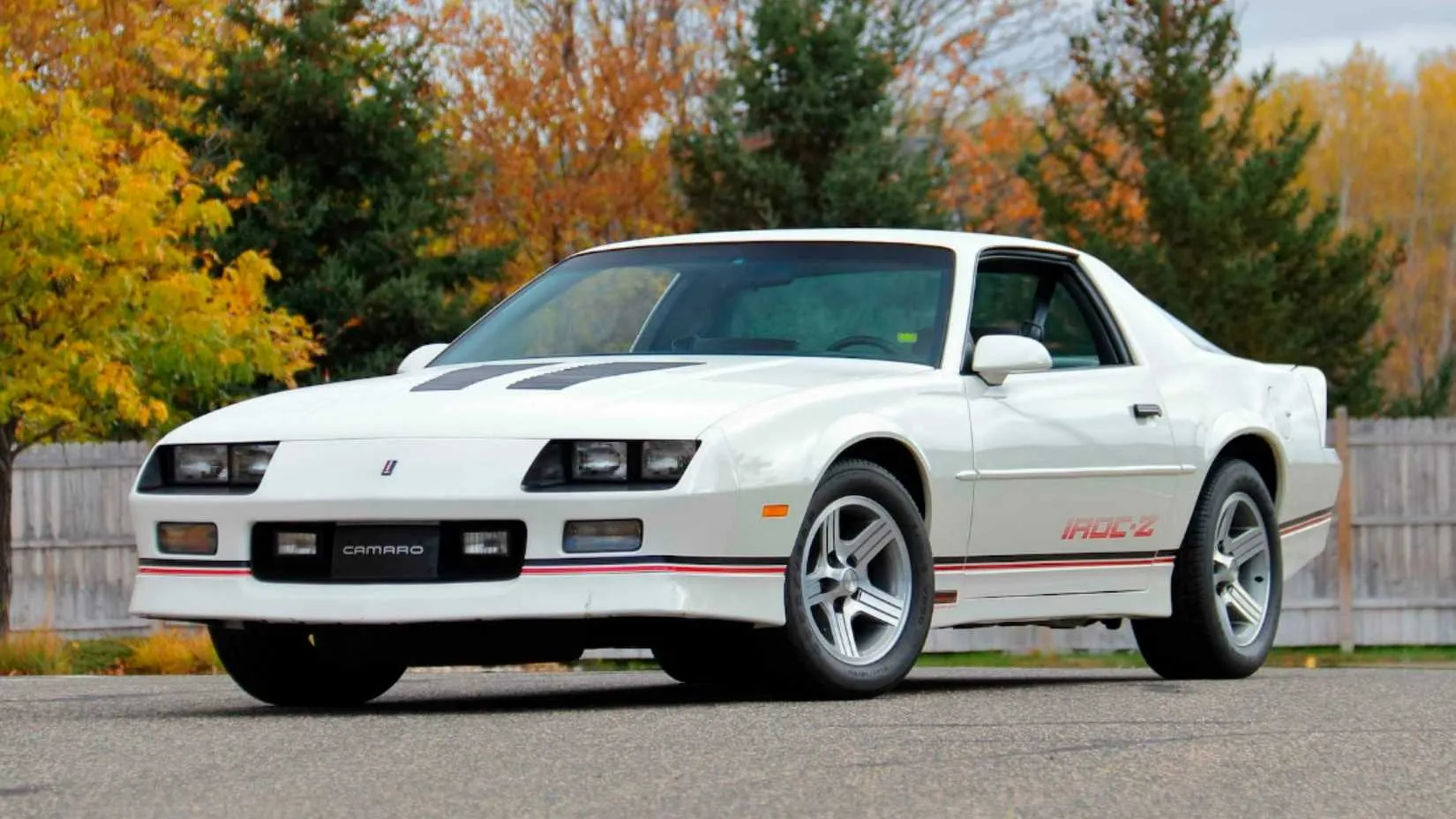 1988 Chevrolet Camaro IROC-Z white with T-tops