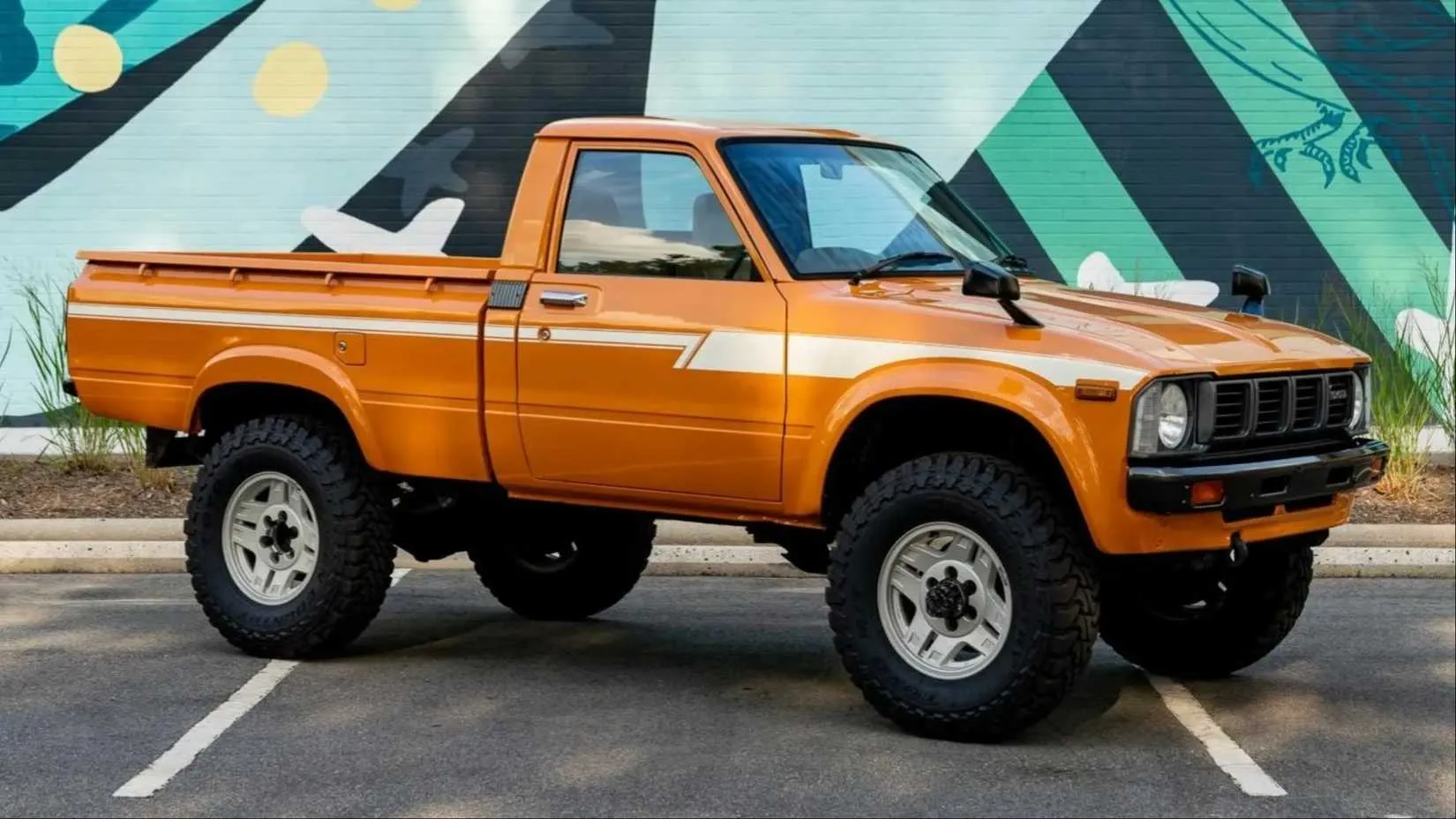 A clean 1980s Toyota Hilux remains a sought-after classic