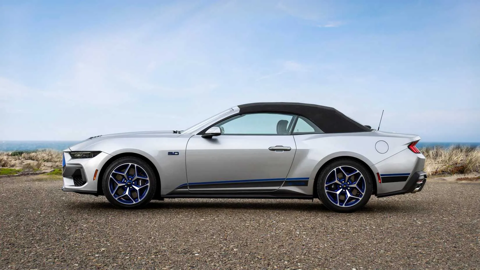 Profile shot of a Ford Mustang GT California Special