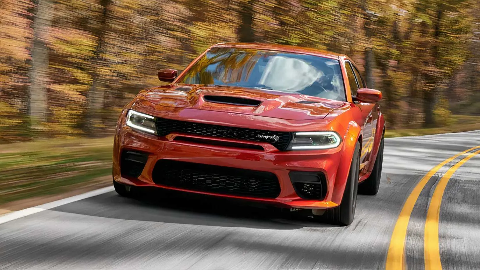 2022 Dodge Challenger SRT Hellcat Redeye posing aggressively