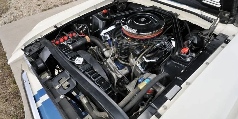 The original GT40 MKII 427 FE engine nestled inside the Super Snake