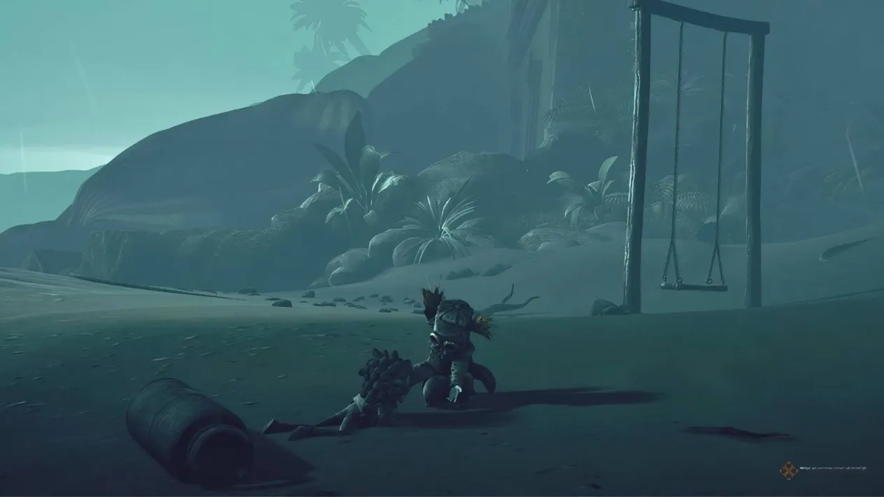 Low and Alone on the beach before entering the institute