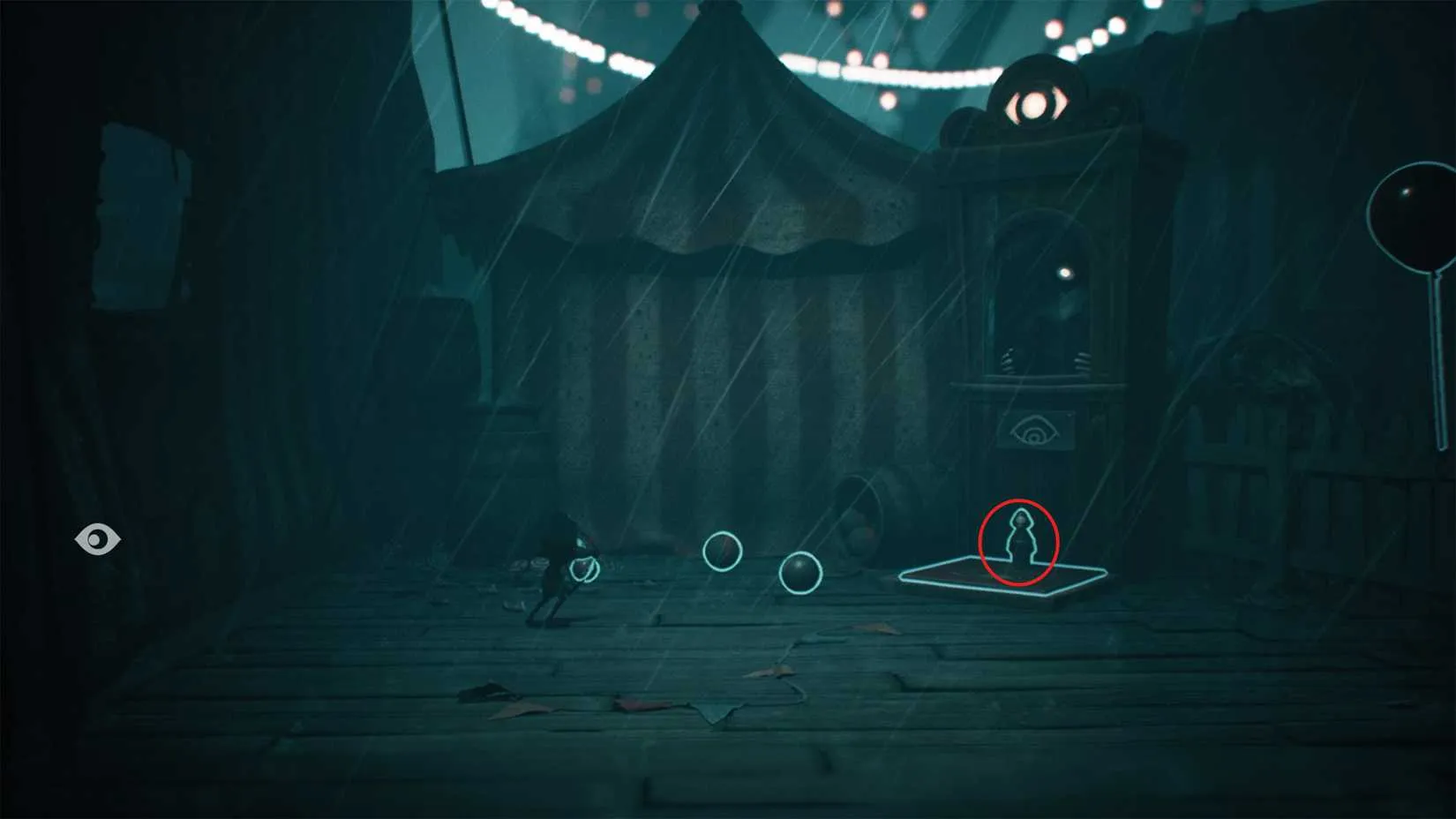 Statue on a pressure plate that must be shot with Low's bow