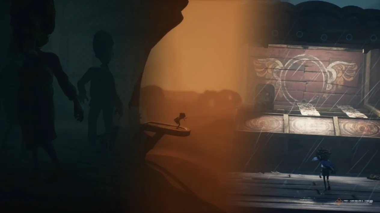 Little Nightmares 3 faded image of chapter 4 and 3