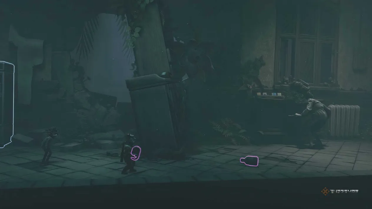 Alone throwing a can in Little Nightmares 3