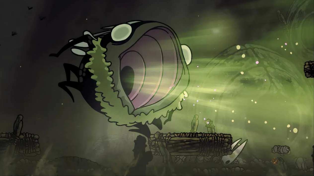 Groal the Great looming over the toxic descent of Bilewater