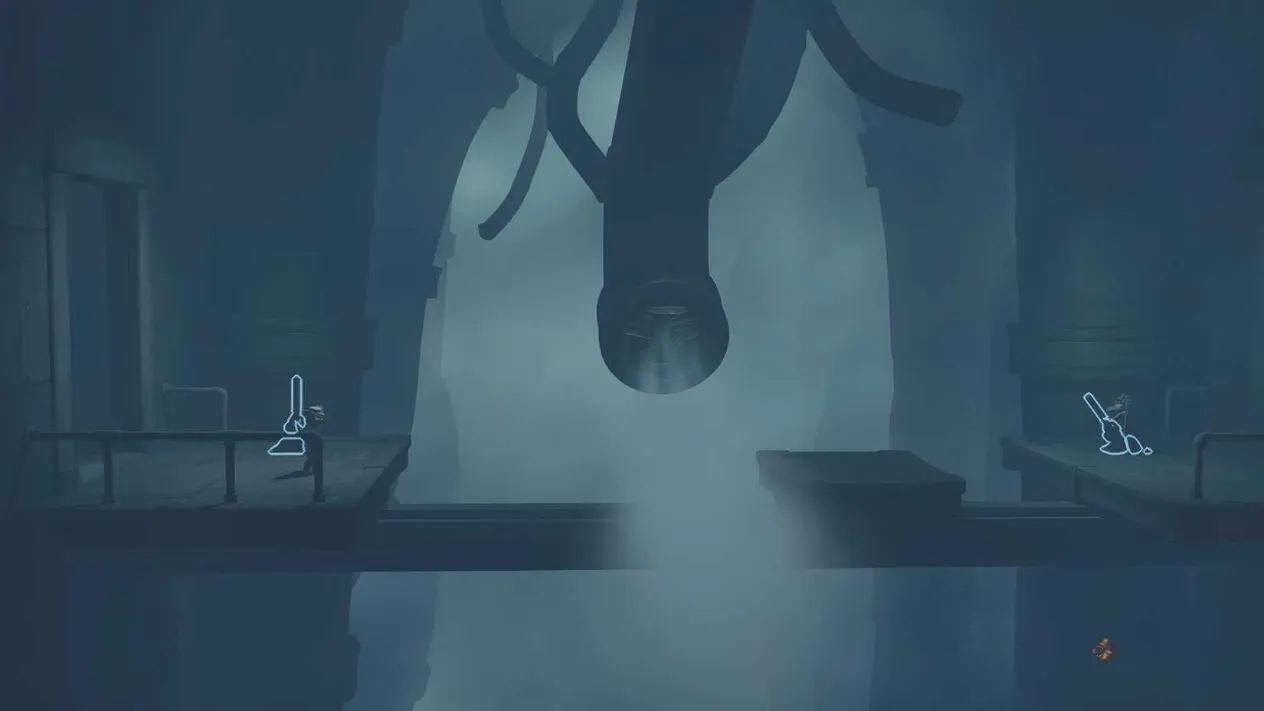 Low and Alone solving a steam pipe puzzle