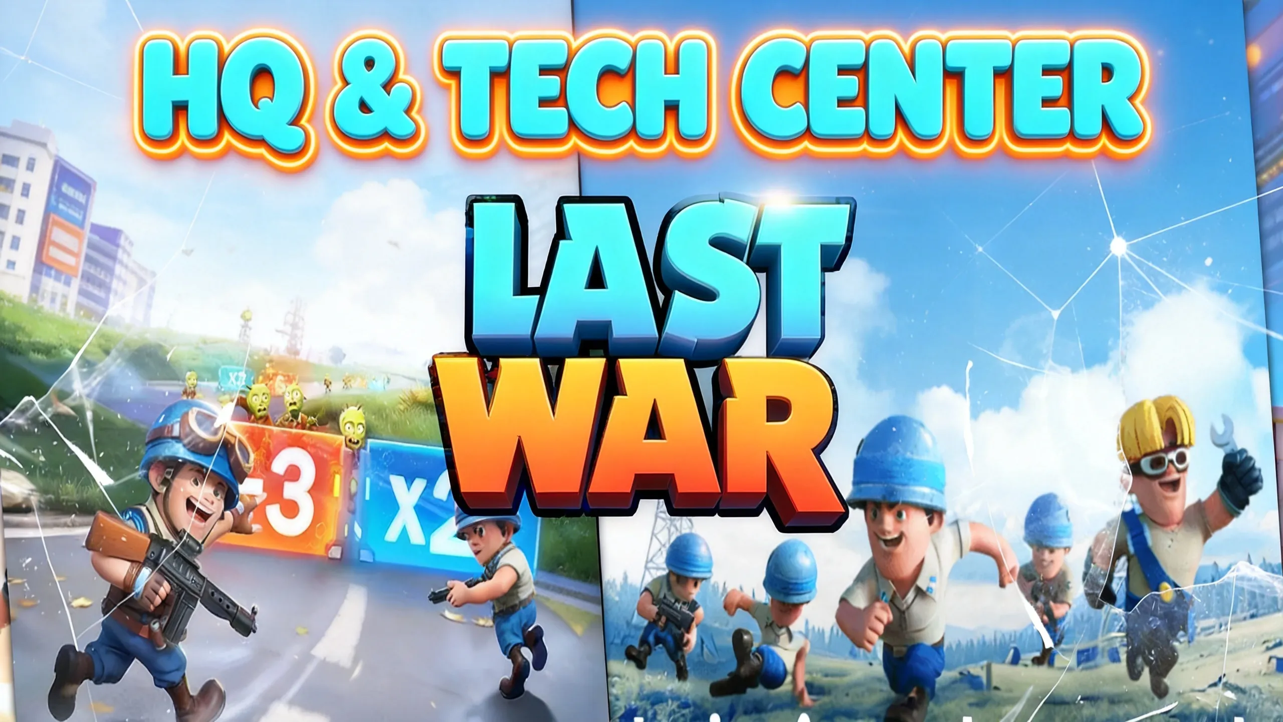 Last War Survival base layout with Headquarters and Tech Center highlighted