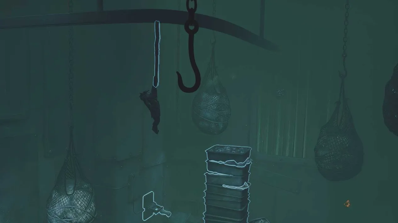 Alone hanging from a hook