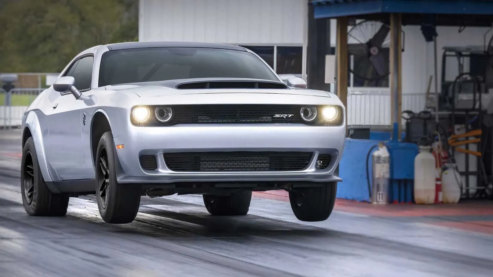 Wheelie pic of a Dodge Demon 170