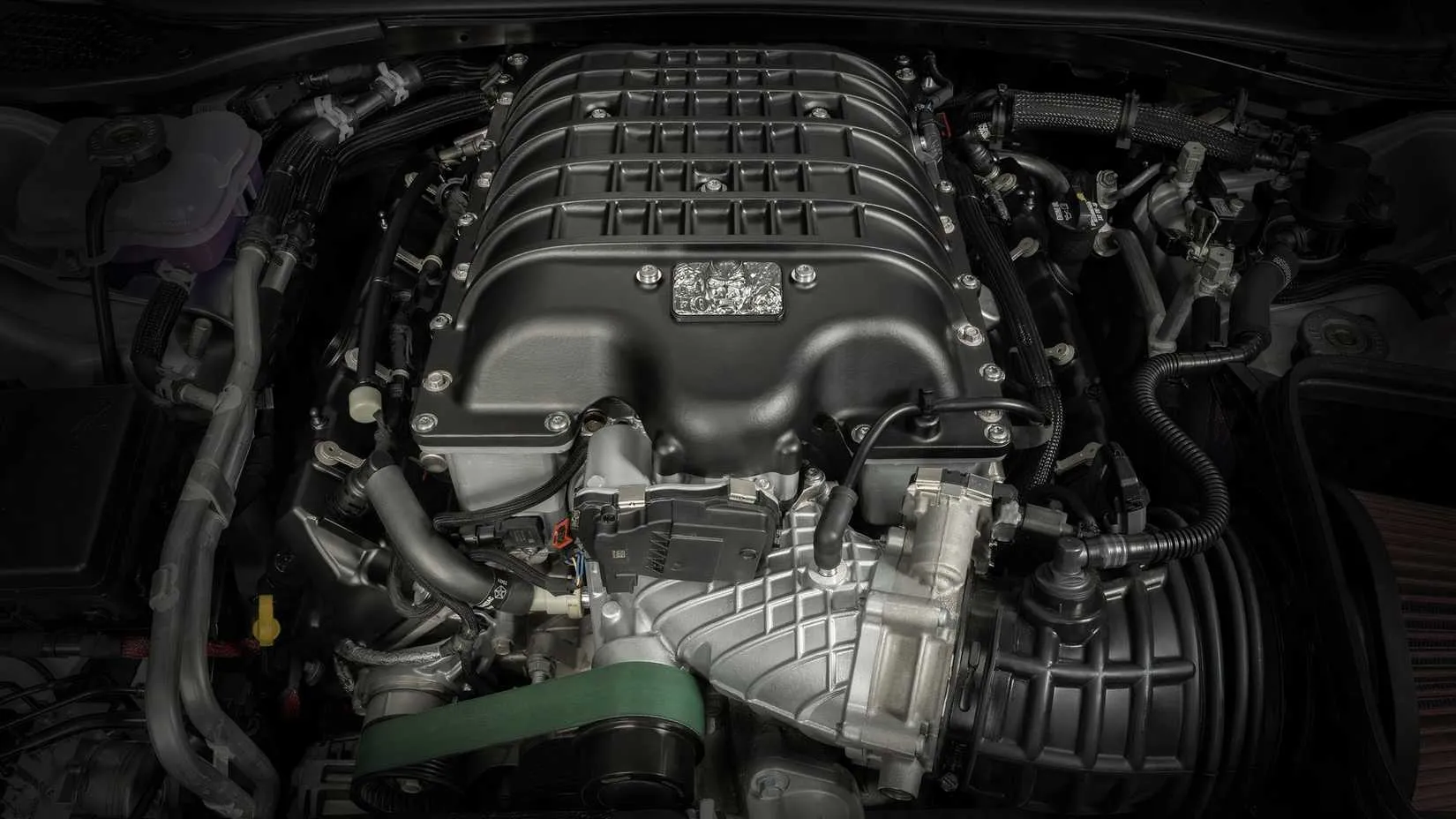 Engine pic of a Dodge Demon 170