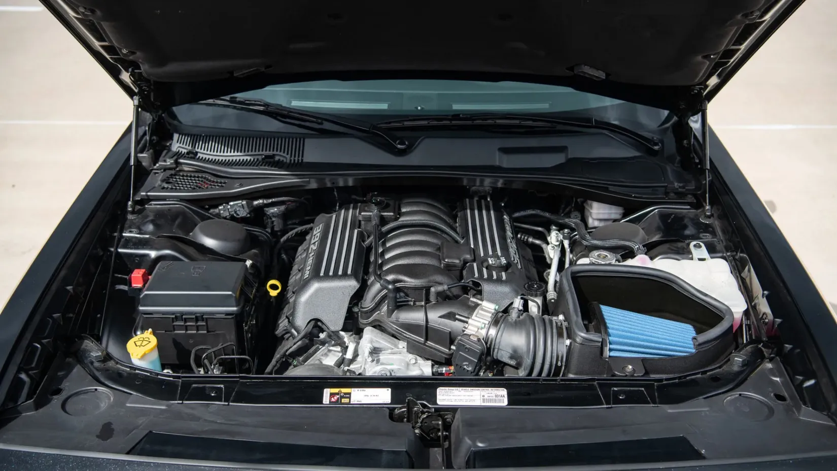 2013 Dodge Challenger SRT8 392 with a 6.4-liter Hemi V8 rated at 470 horsepower