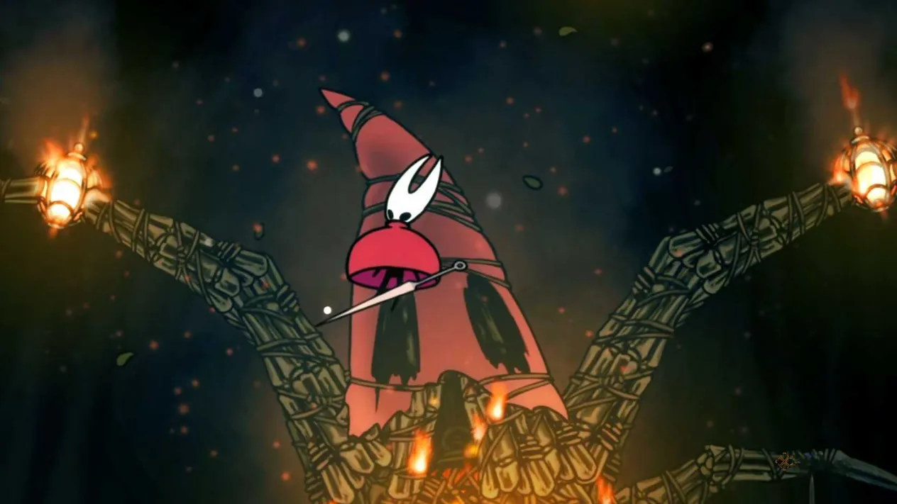 Hornet fighting the Father of the Flame