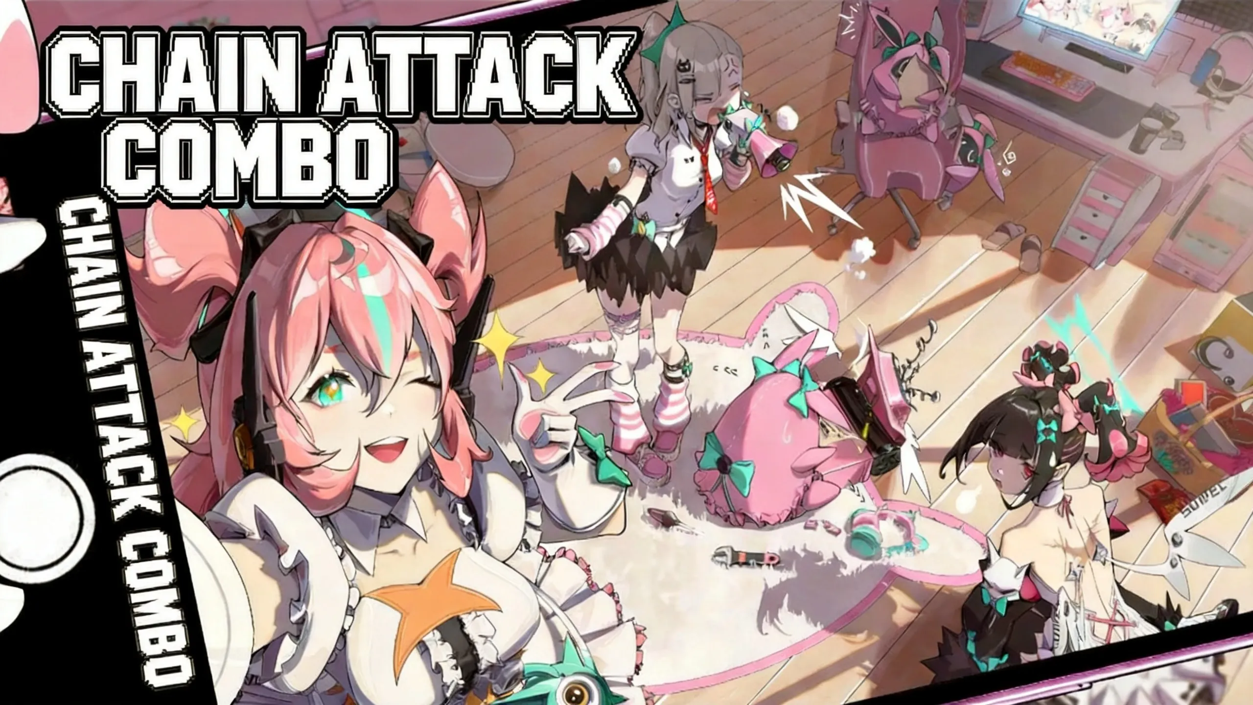 Zenless Zone Zero agents executing Chain Attack on stunned enemy