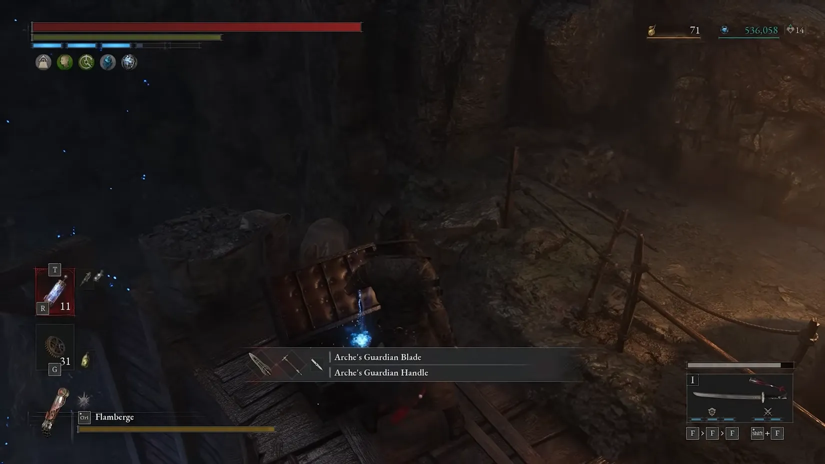 A lightning-infused blade crackling with energy