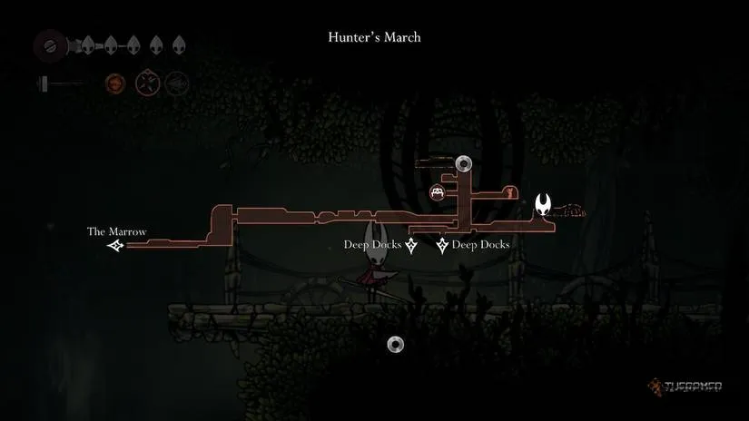 The hidden chapel where the Beast Crest rests, dimly lit and silent after the Beastfly's defeat