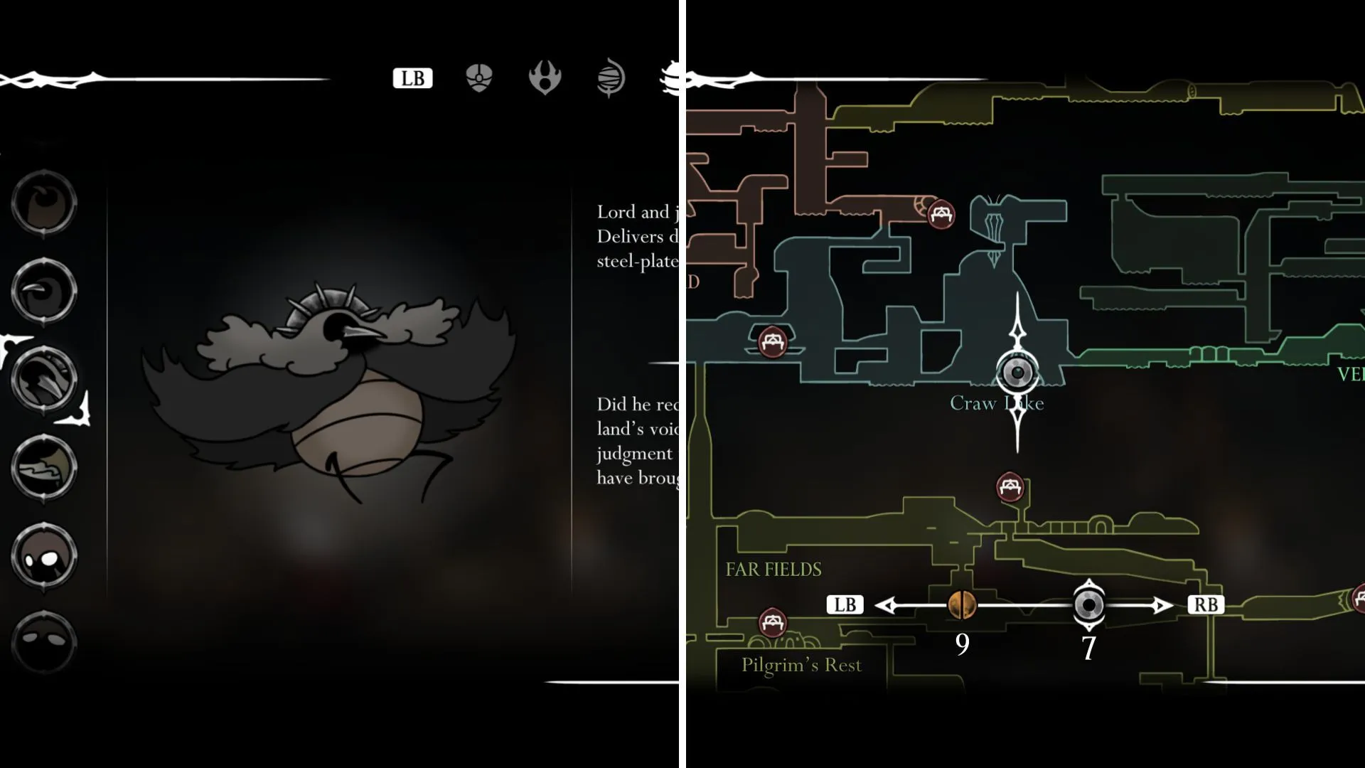 The Crawfather boss fight surrounded by multiple Craw enemies.