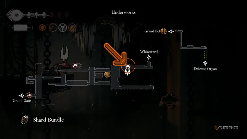 The location of the Architect Crest, high above the Twelfth Architect's chamber