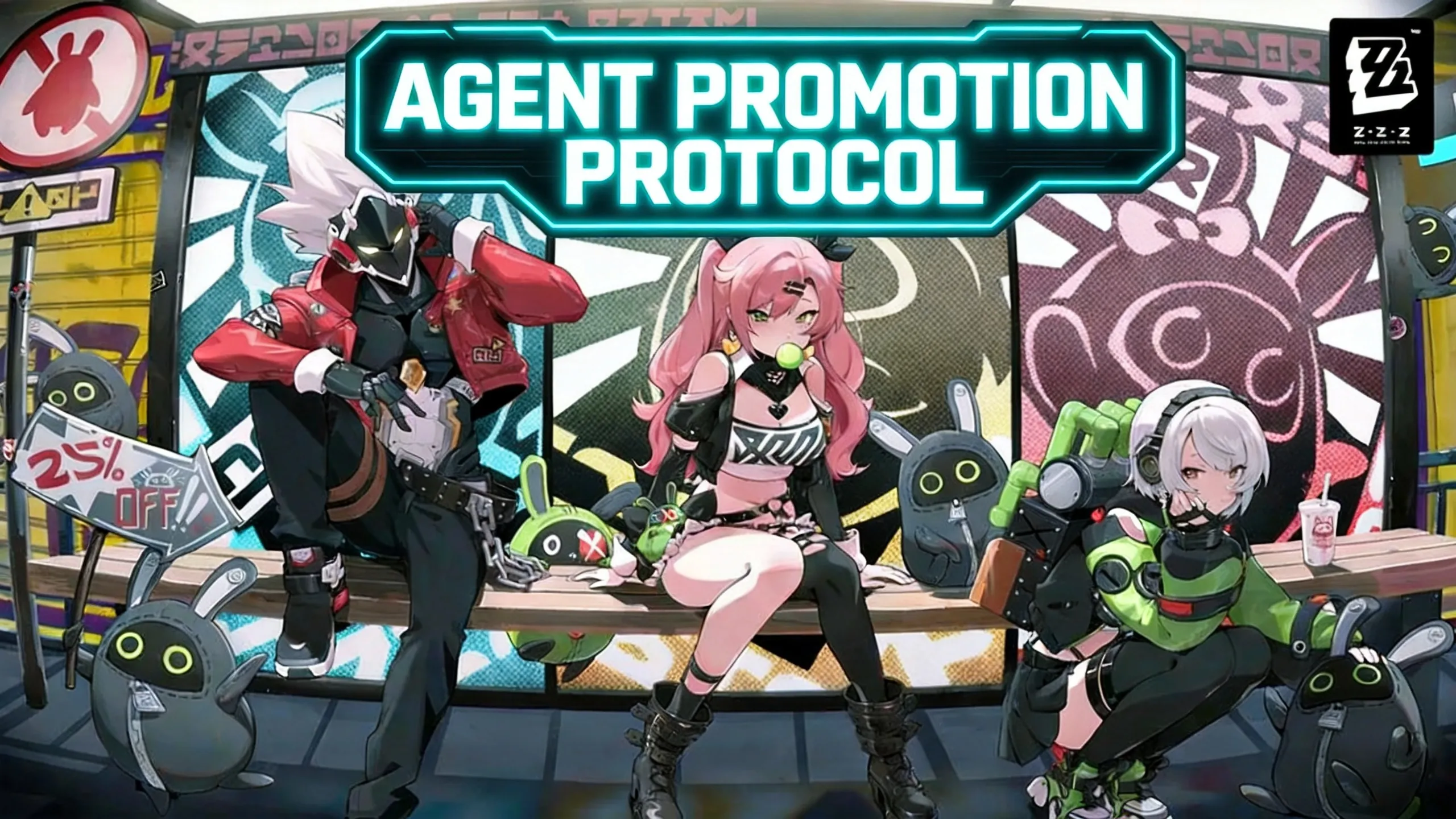 Zenless Zone Zero agent promotion materials and Battery gauge