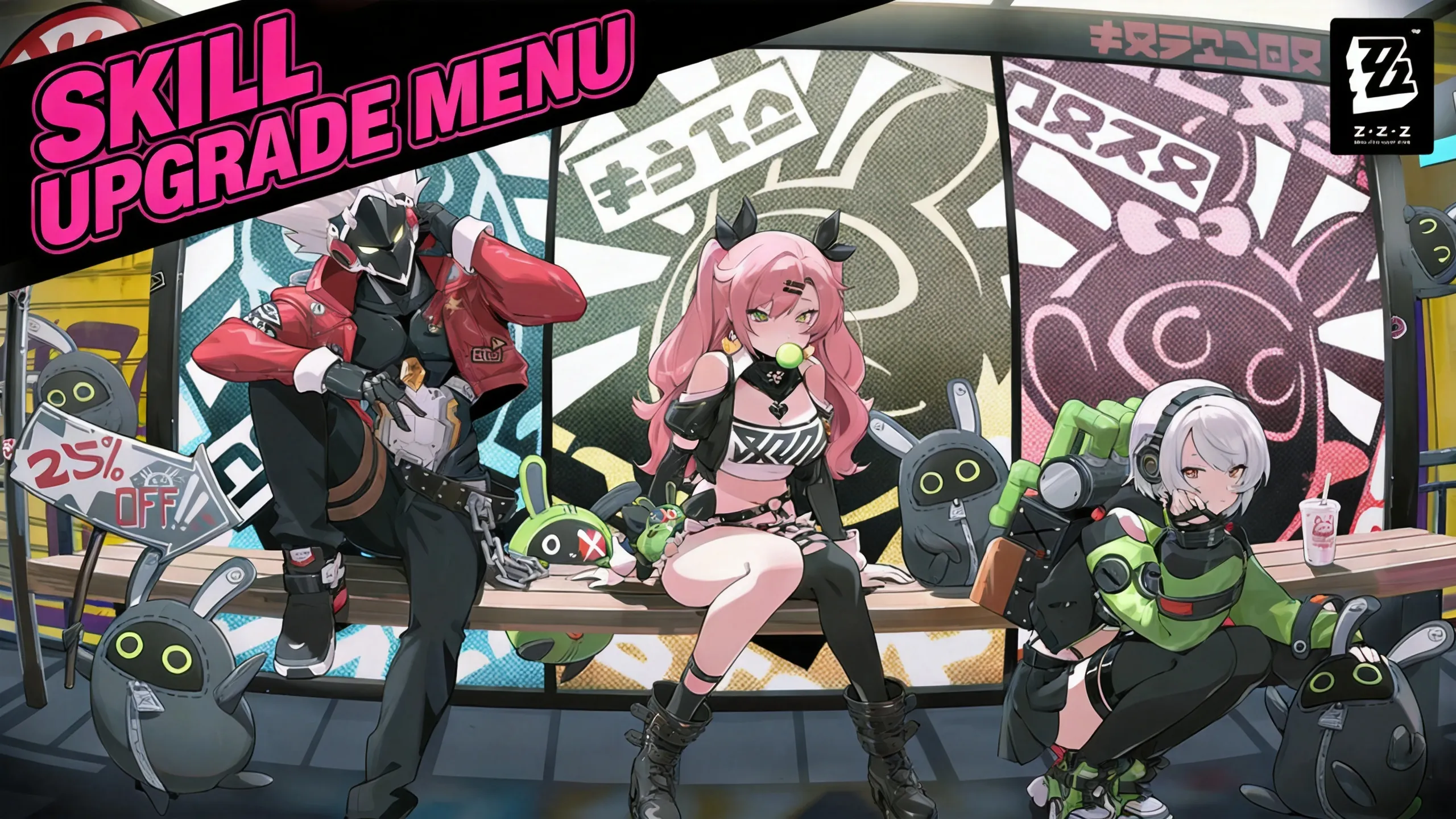 ZZZ character skill upgrade menu interface