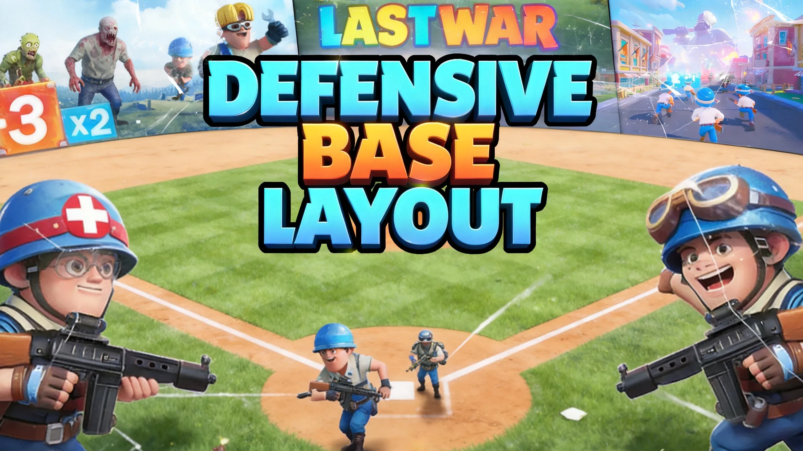 Last War base layout with defensive wall and resource vault positioning