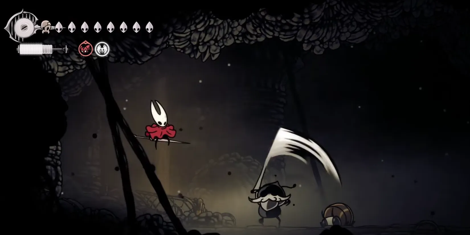 A void-corrupted version of a familiar NPC, phasing through darkness