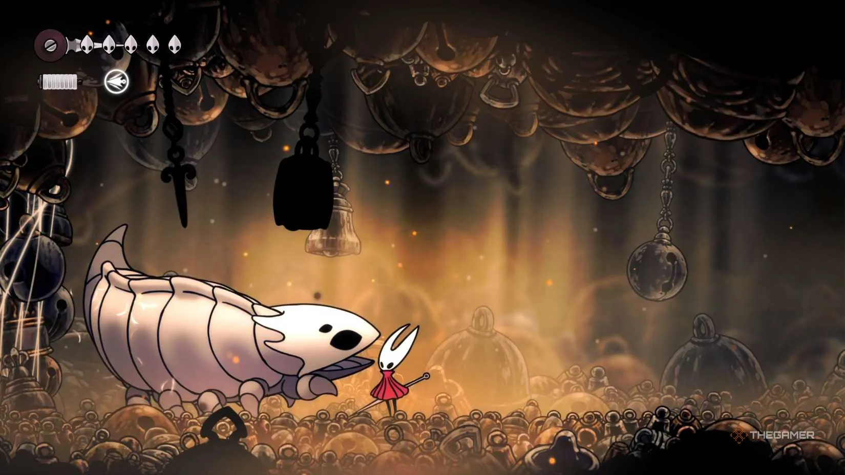 Defeating the Bell Beast to obtain the first Silk Heart