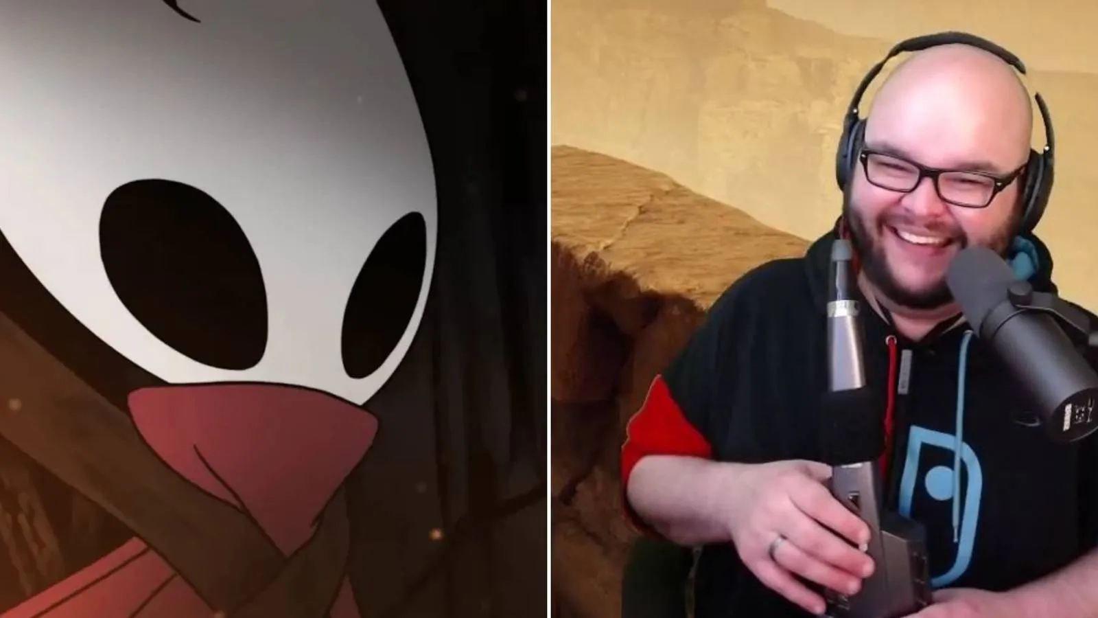Dr. Doot playing Hollow Knight: Silksong with an electric saxophone controller