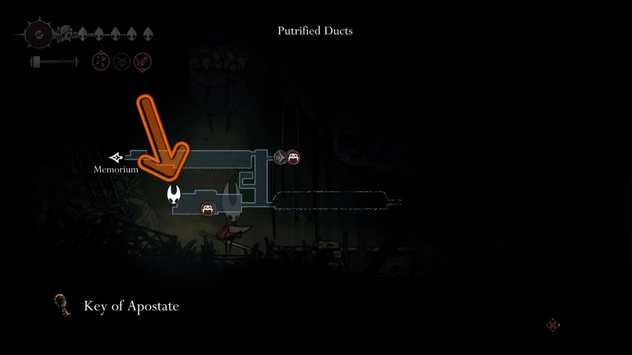 Location of the Key of Apostate in Putrified Ducts