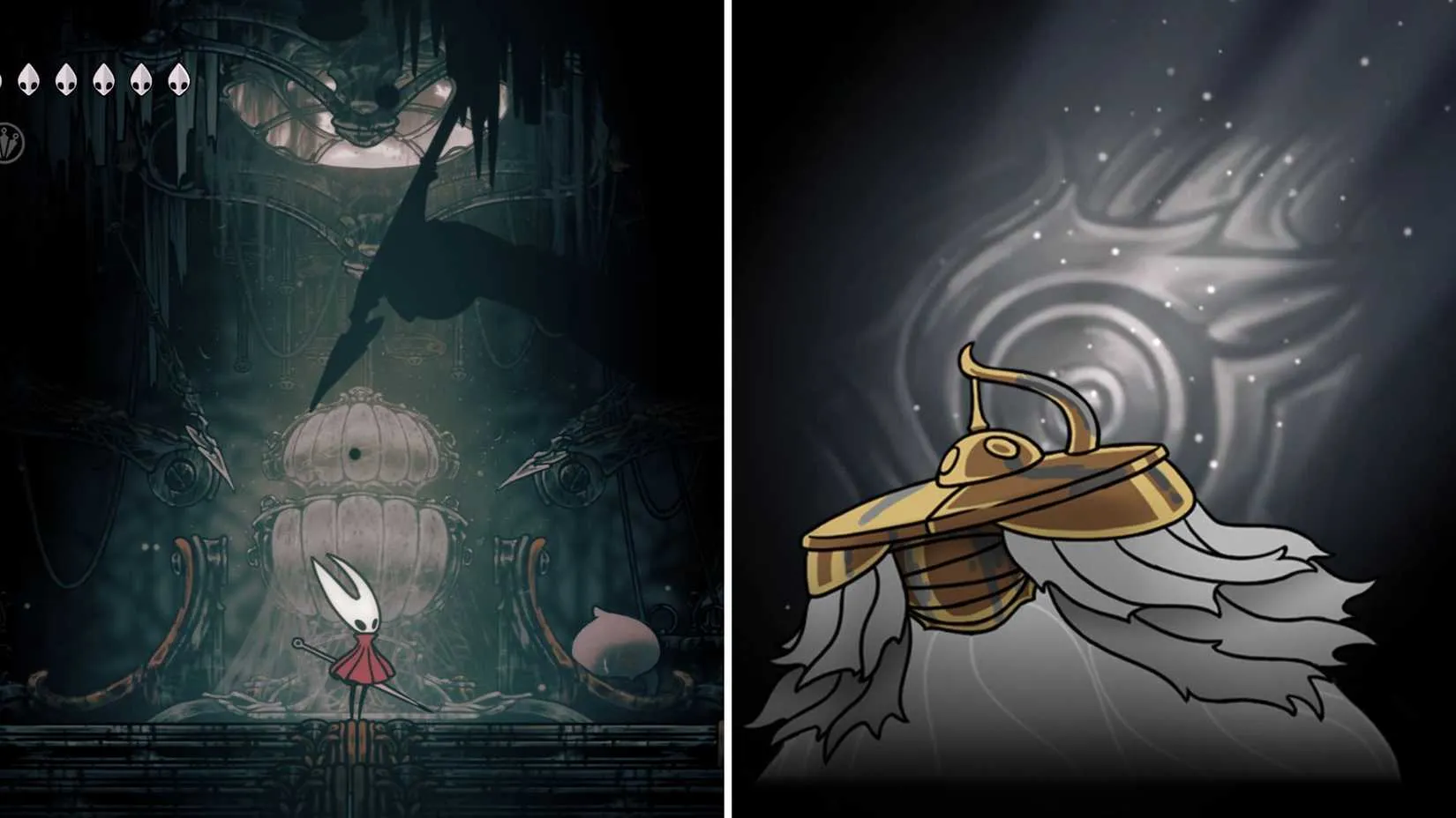 The Unravelled boss emerging from the darkness in Whiteward