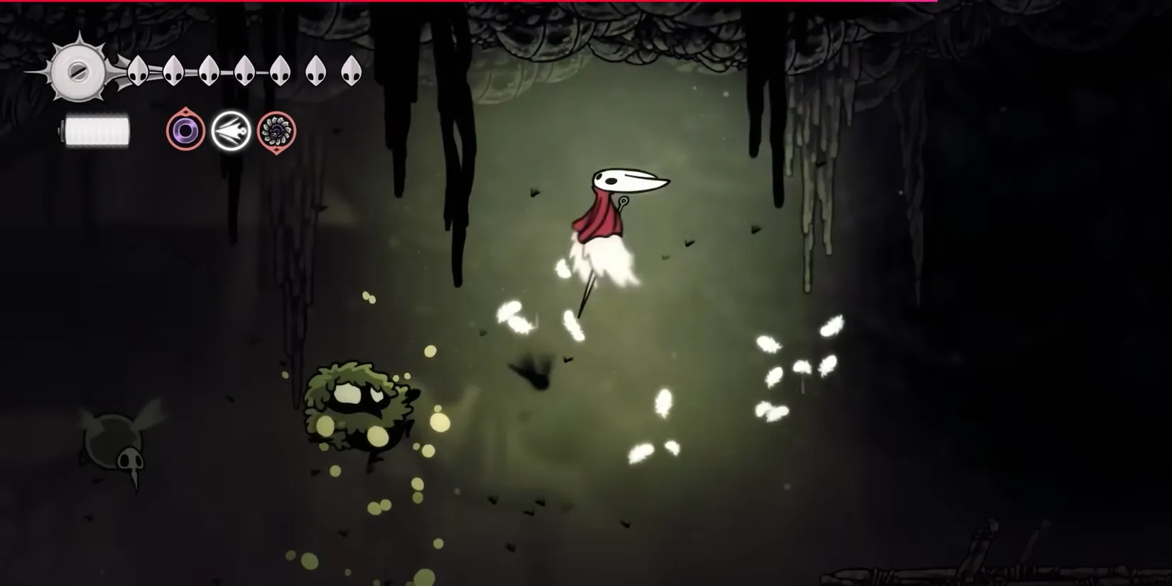 A Stilkin bursts out of the poisonous water in Bilewater, ready to fire and vanish before the player can even react.