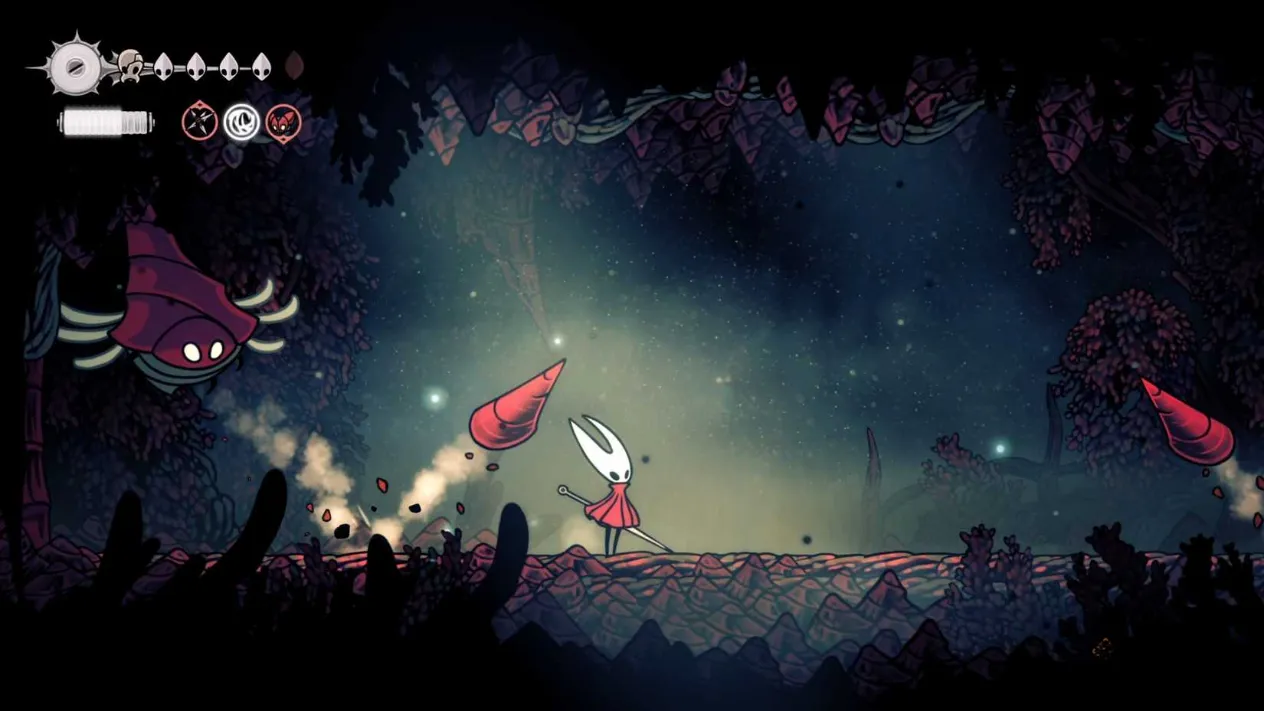 Raging Conchfly performing its burrow attack in the first phase