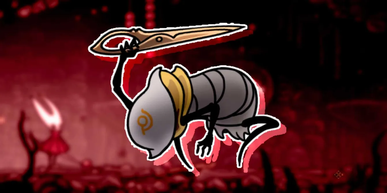 A creepy Mortician enemy from Whiteward in Hollow Knight: Silksong