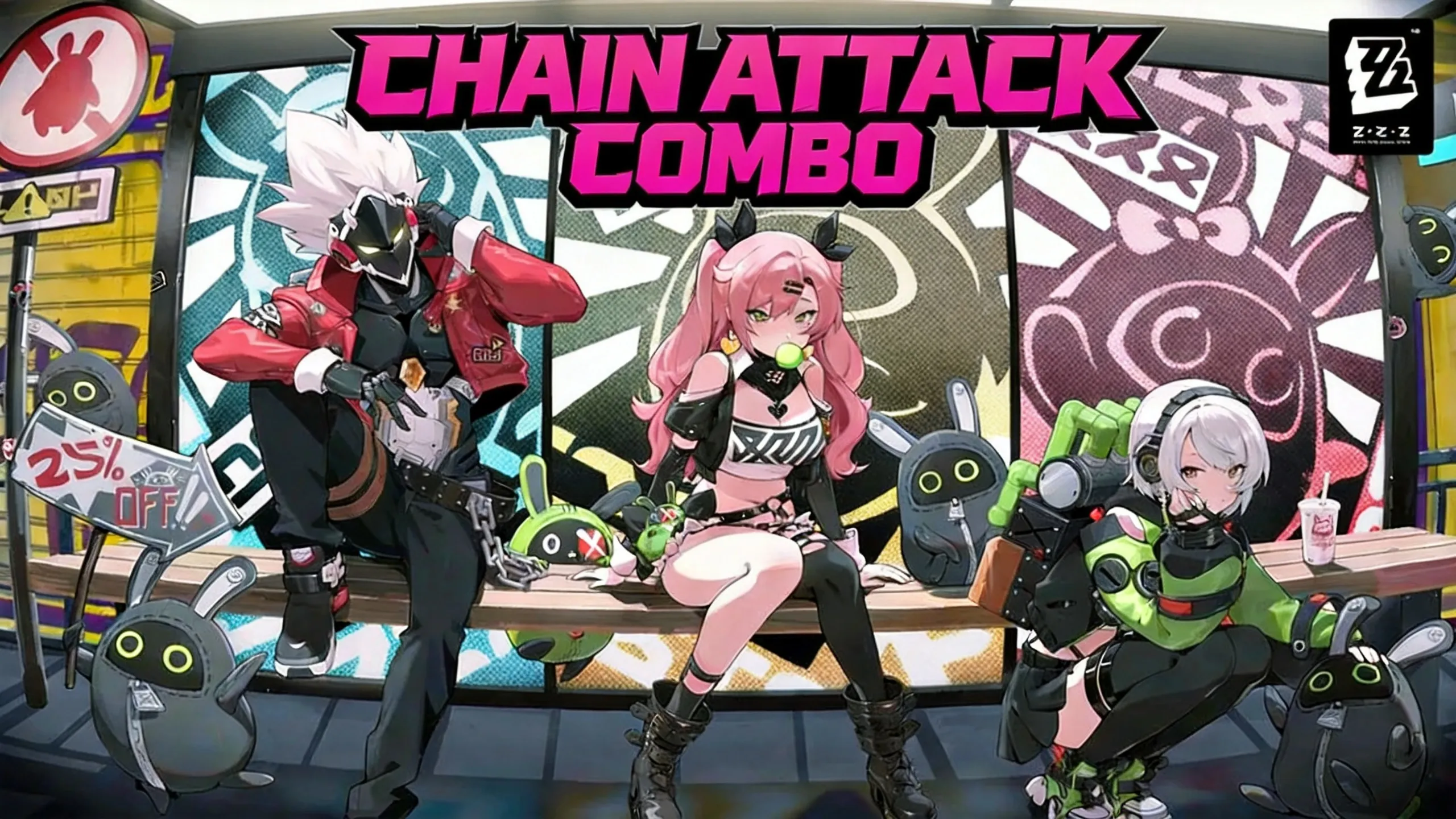 Zenless Zone Zero agents executing chain attack combo